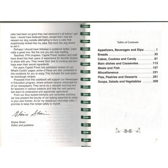 COOKIN' WITH CAPITAL PRESS Elain Shein Spiral_Bound - Picture 2 of 3